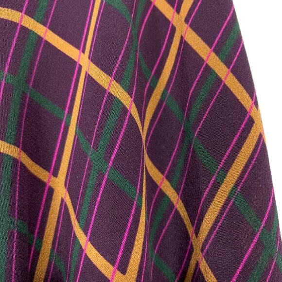 Theory Women's Sz P US XS Multicolor Button Up Shirt Stripes Collared Silk - Picture 7 of 7